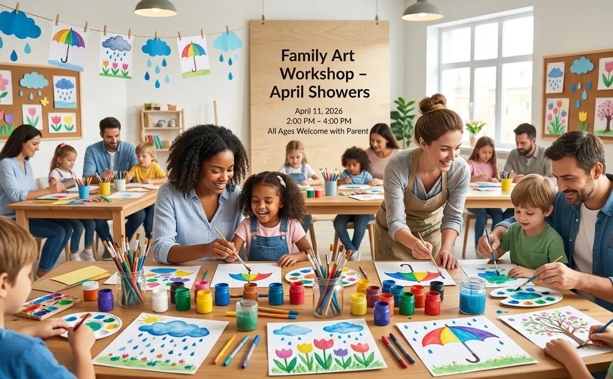Family Art Workshop April Showers Palatka