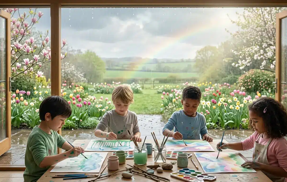 Family Art Workshop April Showers
