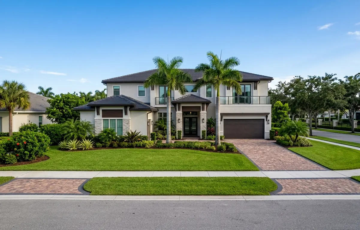 Large modern home in St. Johns County FL homes for sale Nocatee master-planned community showing 2026 buyer price range