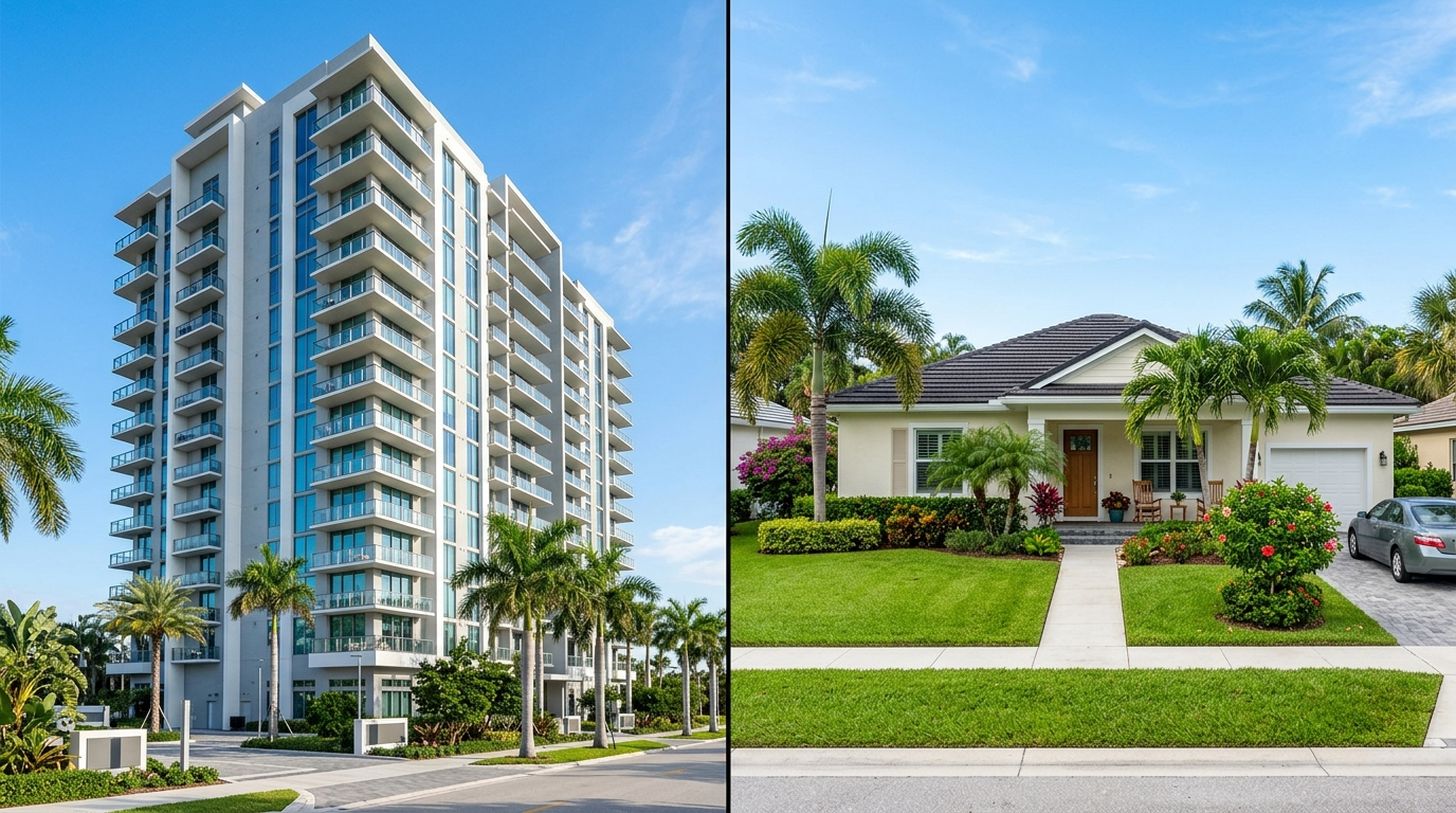 Condo vs single-family home comparison in Alachua County Florida