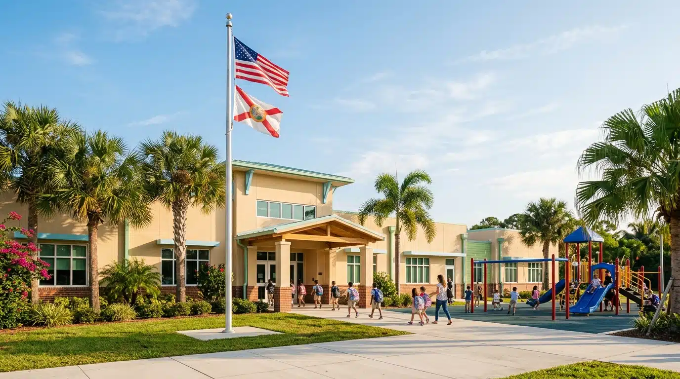 top rated elementary schools in North Florida school building exterior