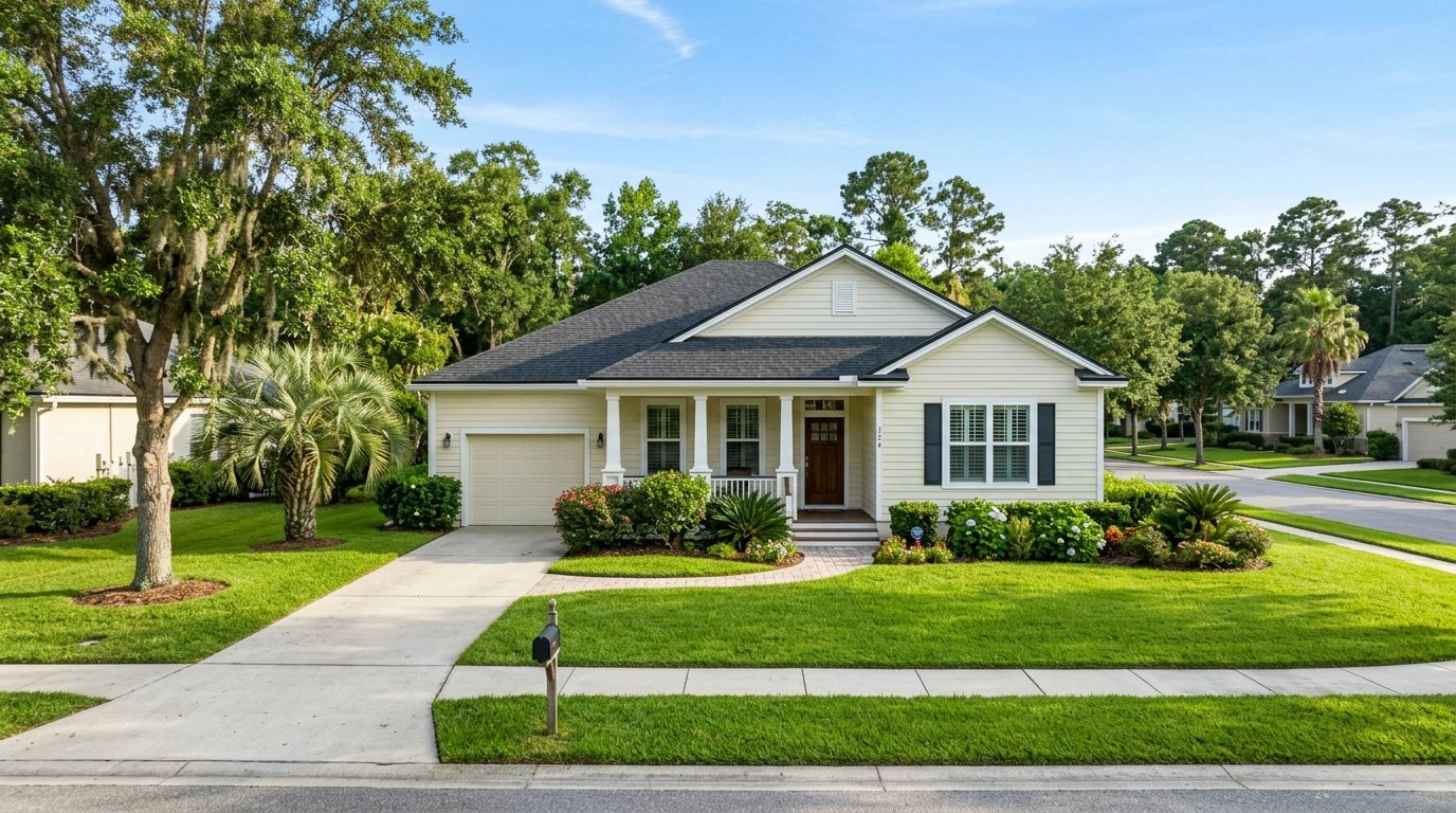 Single-family home purchased with a VA loan in Florida