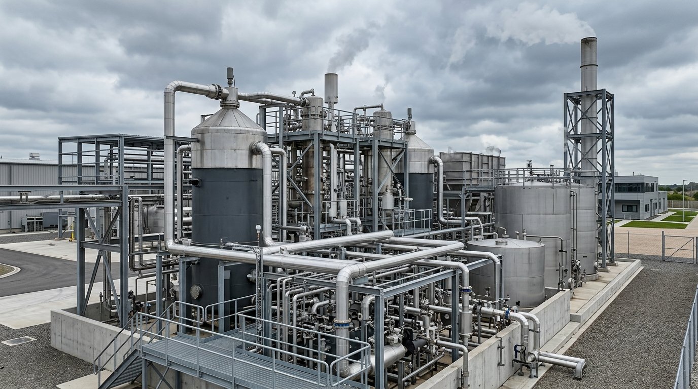 Industrial gasification equipment used to convert waste into clean energy
