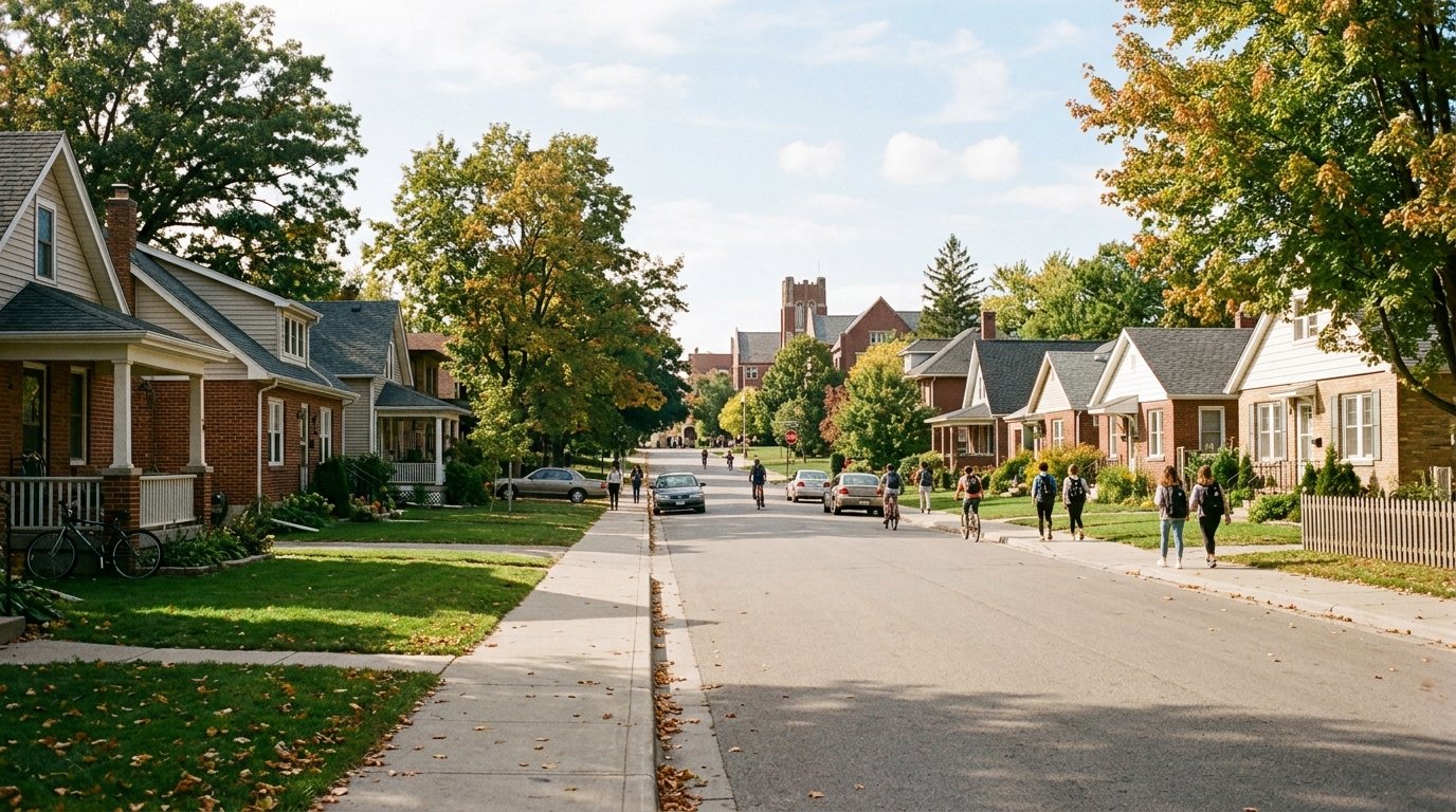Residential street near University of Florida popular with rental property investors